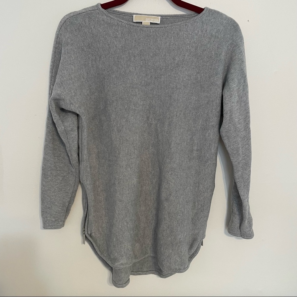 Michael Kors Tunic Sweater with Side Zippers Sz S